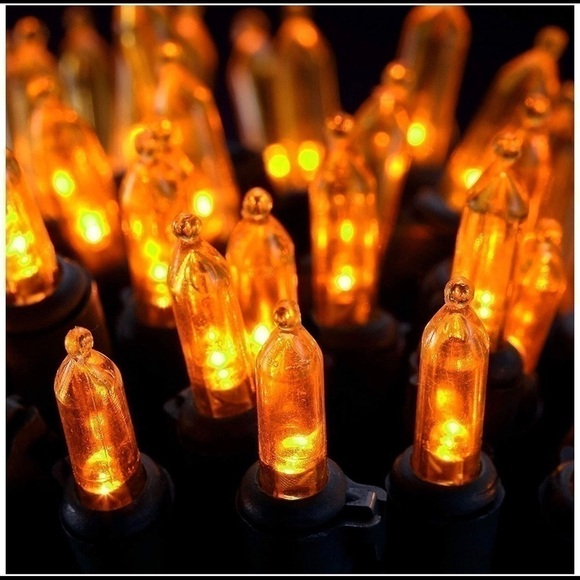 Orange halloween LED 30 foot string lights - Picture 4 of 7